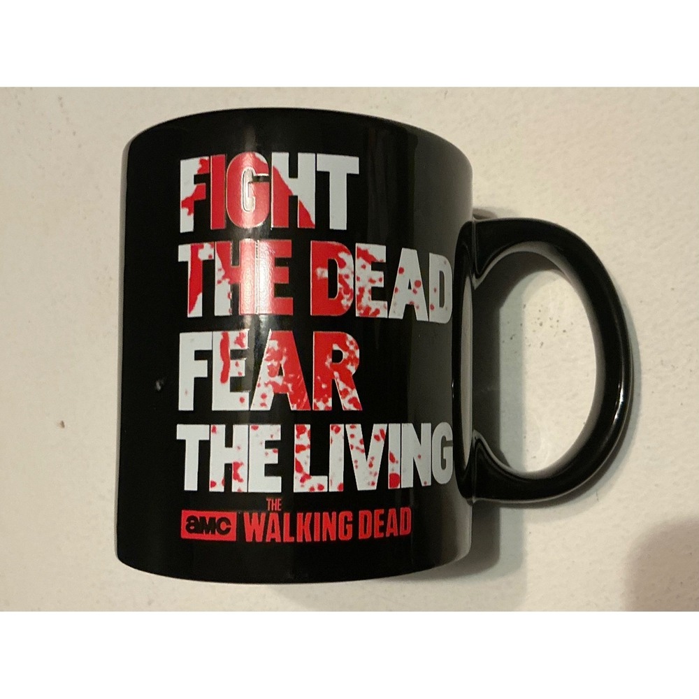 The Walking Dead Mug Fight The Dead Fear The Living AMC TV Show Coffee Cup